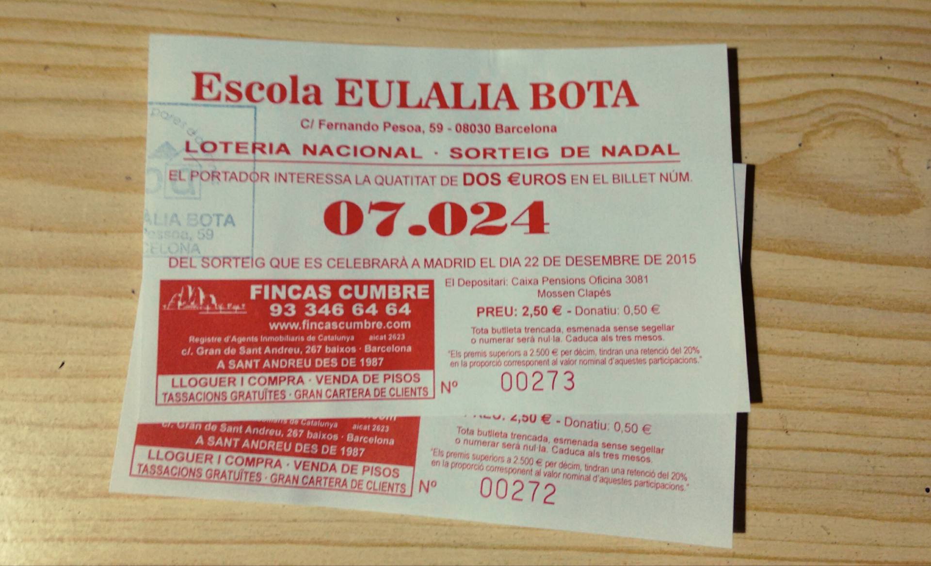 17 de desembre: darrer dia per comprar loteria